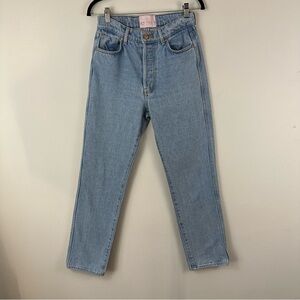 Revice Denim | Light Wash Straight Leg Jeans Size 28